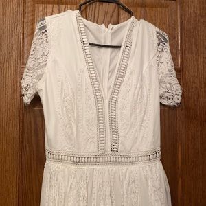 White lace dress
